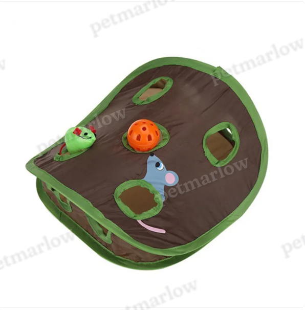 Cat Tent with Toys - Interactive Cave with Mice and Balls for Cats – view 6