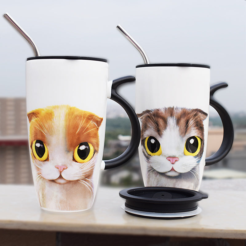 Cat-Themed Ceramic Mug