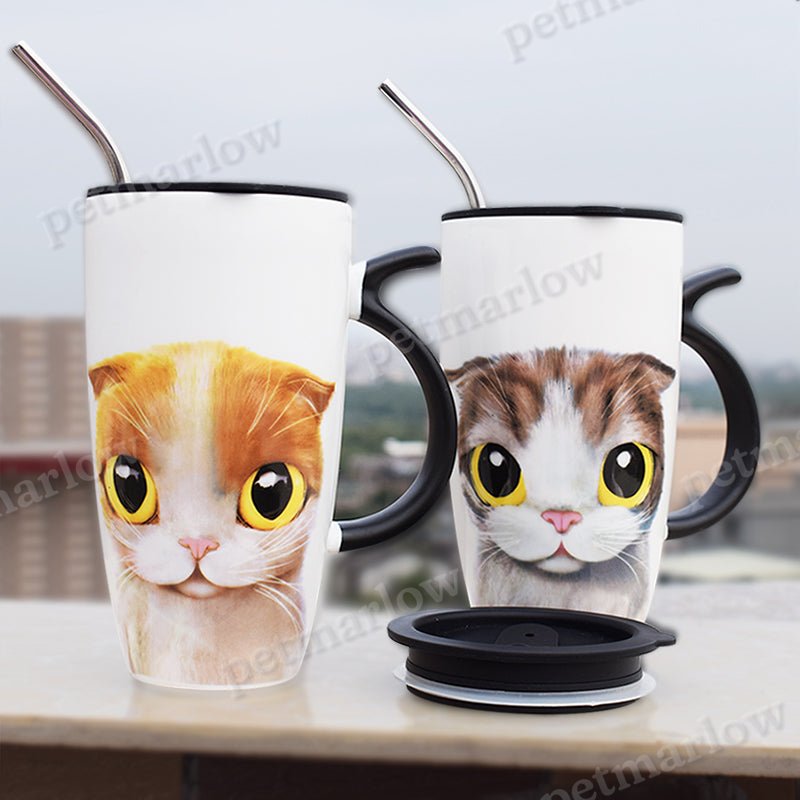 Cat-Themed Ceramic Mug – view 5