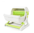 Cat toilet pet toilet semi-enclosed litter box – Green