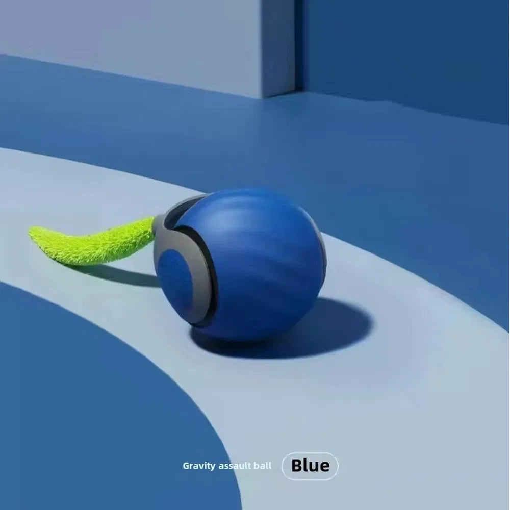Interactive Cat Ball Toy – Blue