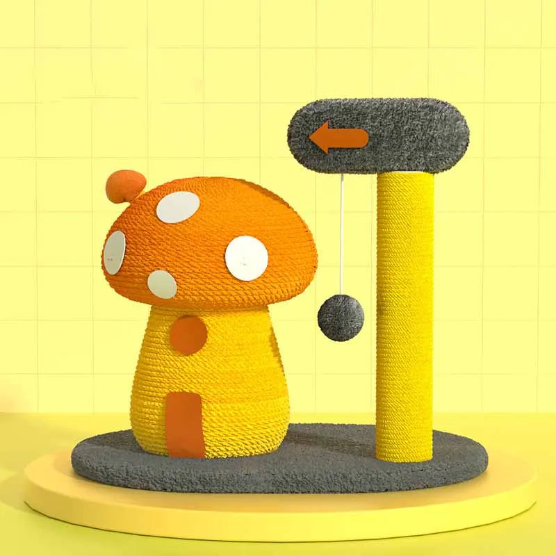 Cat Toys Bird or Mushroom-Shaped Cat Tree - Interactive Play Station for Cats – Colorful
