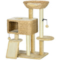 Indoor Cat Tree with Scratching Posts – Beige / 610x430x430 mm