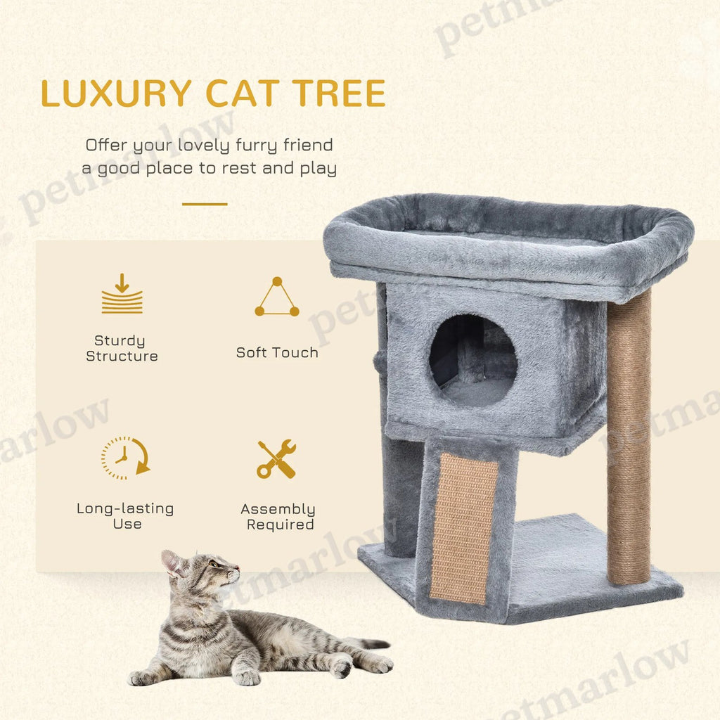 Small Cat Tower with Scratching Post – view 3