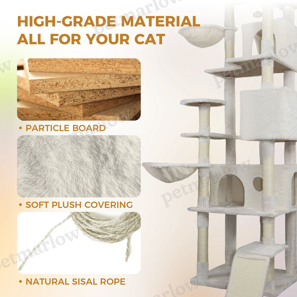 Cat Tree Tower with Large Condo and Hammock – view 5
