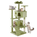 Cat Tree Tower with Multi-Level Platforms and Sisal Posts