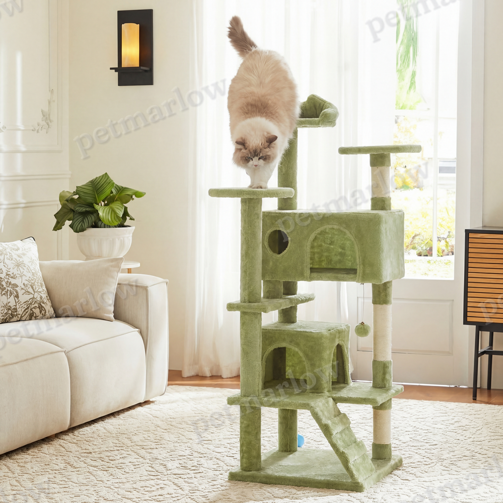 Cat Tree Tower with Multi-Level Platforms and Sisal Posts – view 3