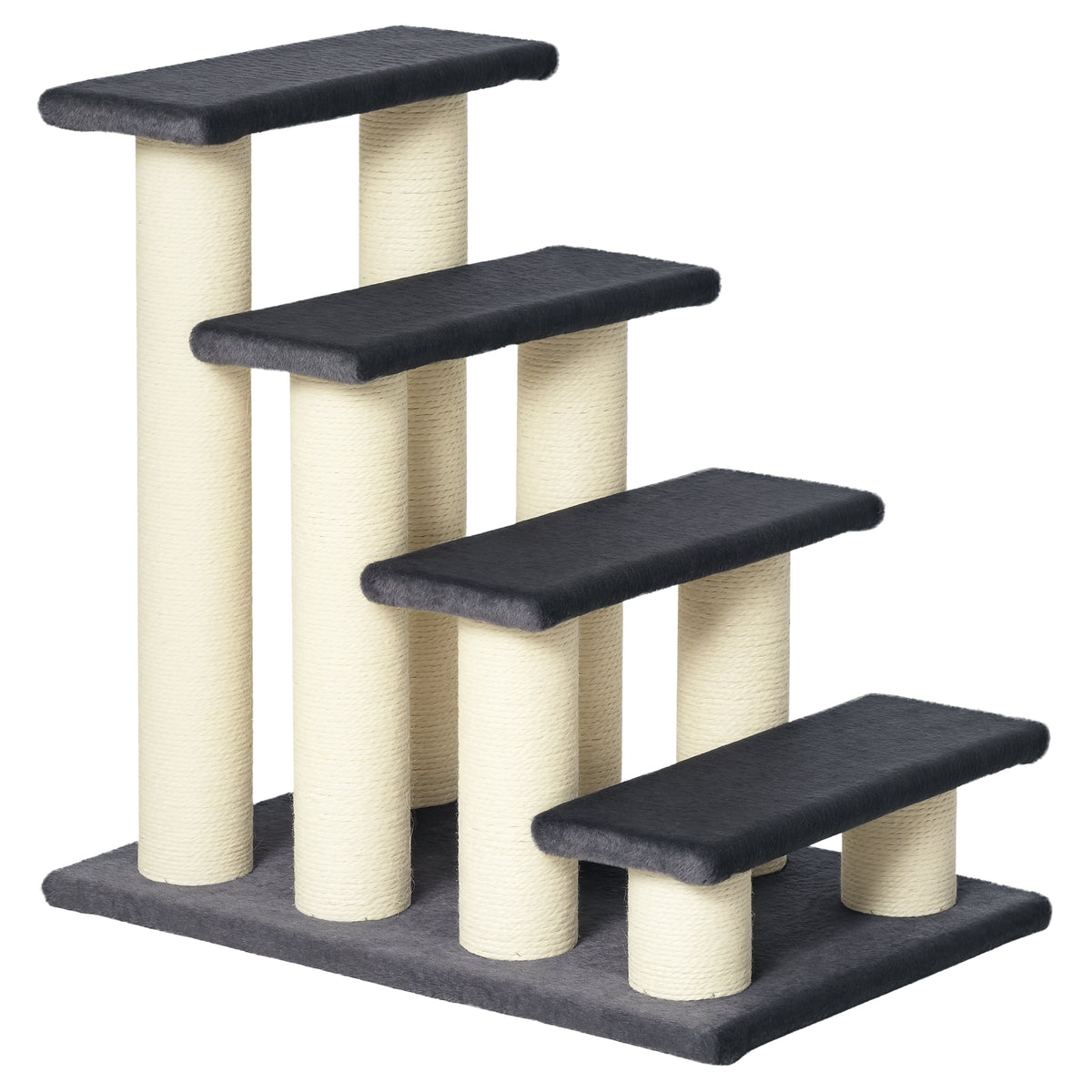 Cat Tree with Steps for Easy Climbing – Gray / 620x150x420 mm