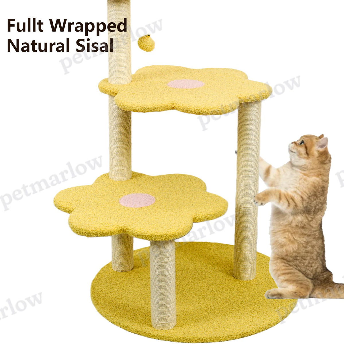 Cat Tree with Cozy Perch and Scratching Posts for Cats – view 4