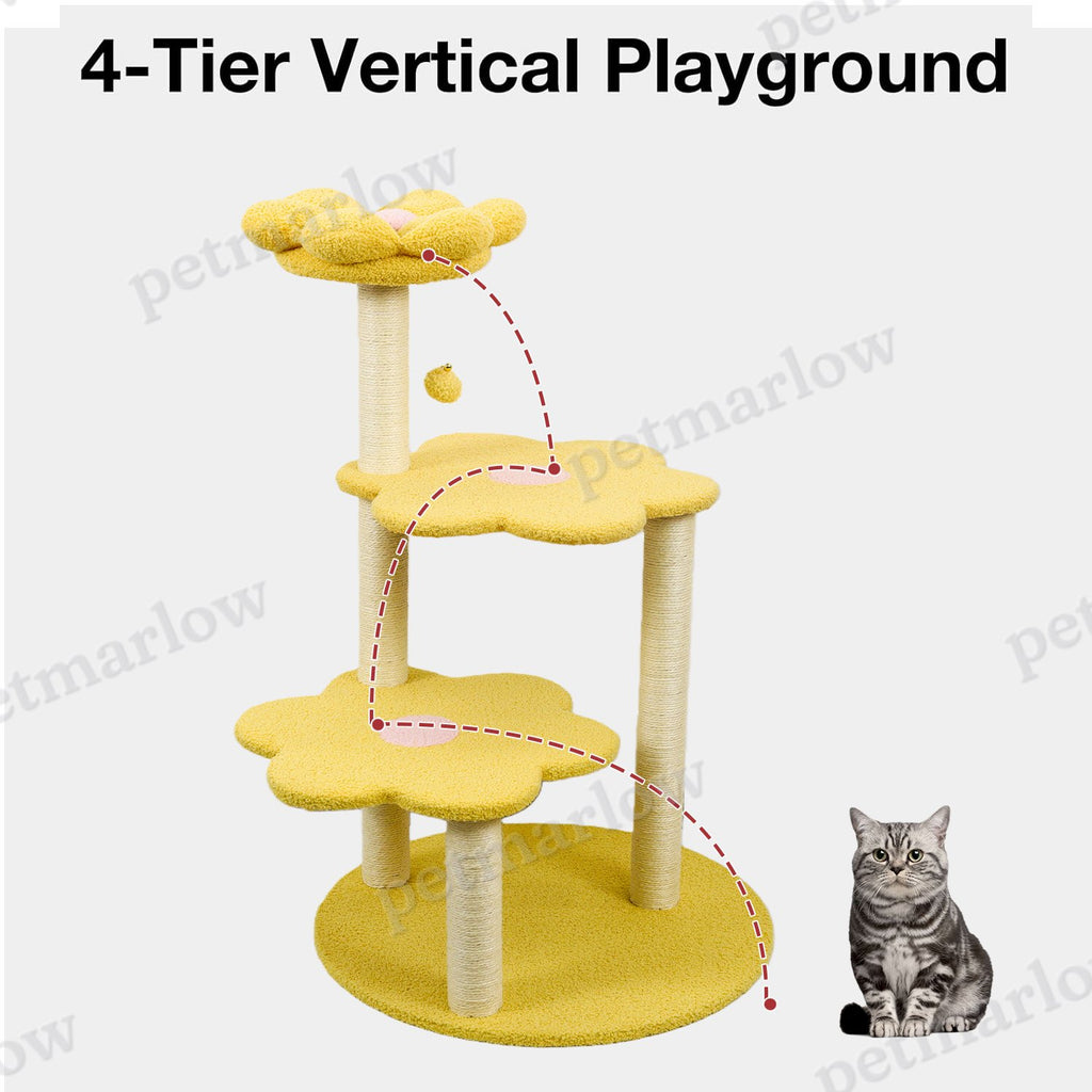 Cat Tree with Cozy Perch and Scratching Posts for Cats – view 5