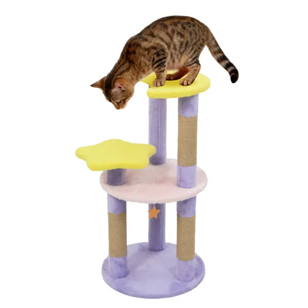 Cat Tree with Moon & Star Platforms for Kittens and Adults – defaulttitle