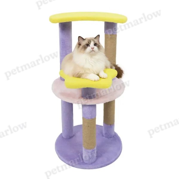 Cat Tree with Moon & Star Platforms for Kittens and Adults – view 4
