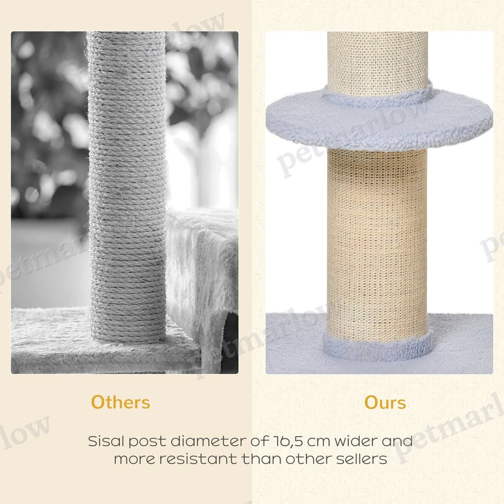 Cat Tree with Scratching Post and Cozy Bed for Cats – view 3