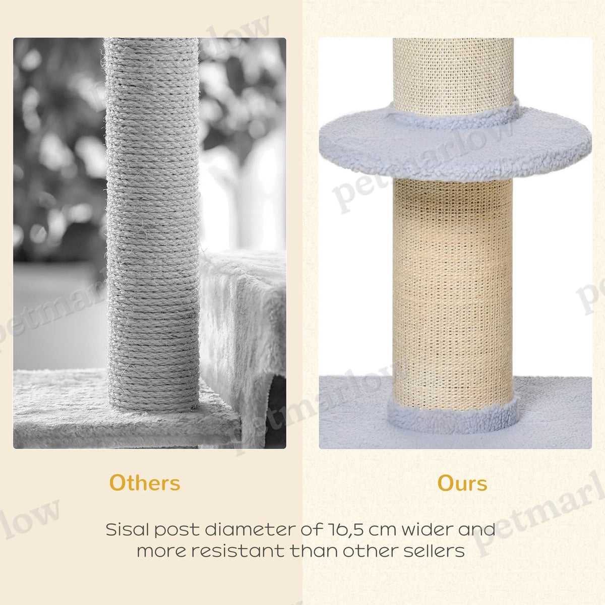 Cat Tree with Scratching Post and Cozy Bed for Cats – view 3