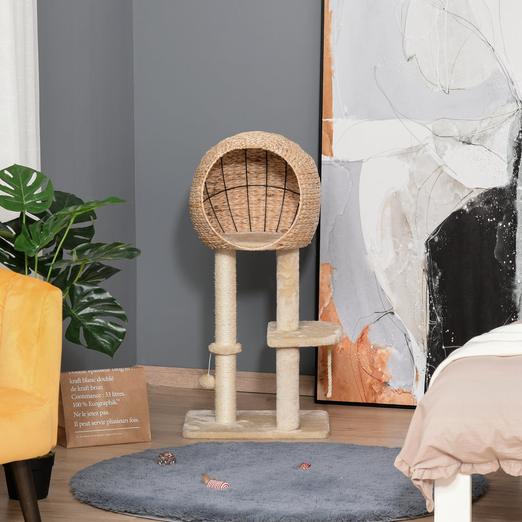 Cat Tree with Scratching Post and Condo