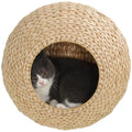 Wall Mounted Cat Shelf with Washable Cushion – Beige