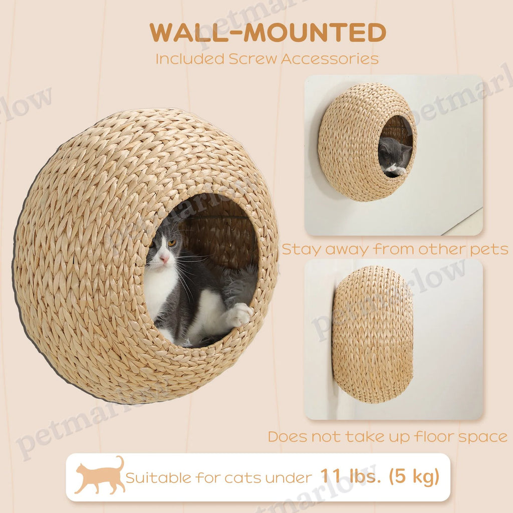 Wall Mounted Cat Shelf with Washable Cushion – view 4
