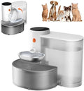 Cat Water Dispenser - Stainless Steel Water Bowl