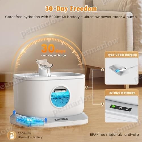 Cat Water Fountain & 4 Packs Replacement Filters – view 5