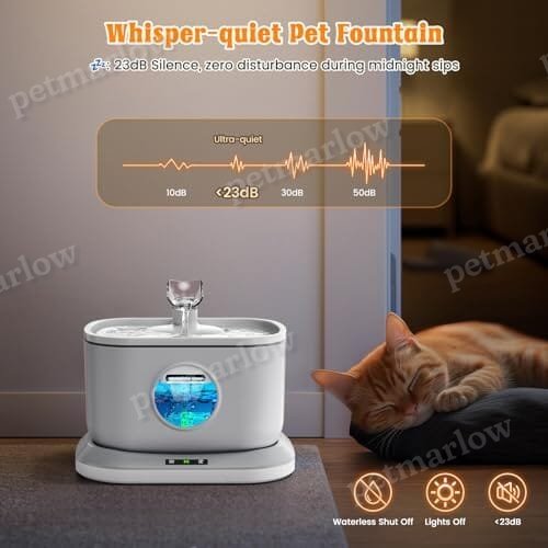 Cat Water Fountain & 4 Packs Replacement Filters – view 6