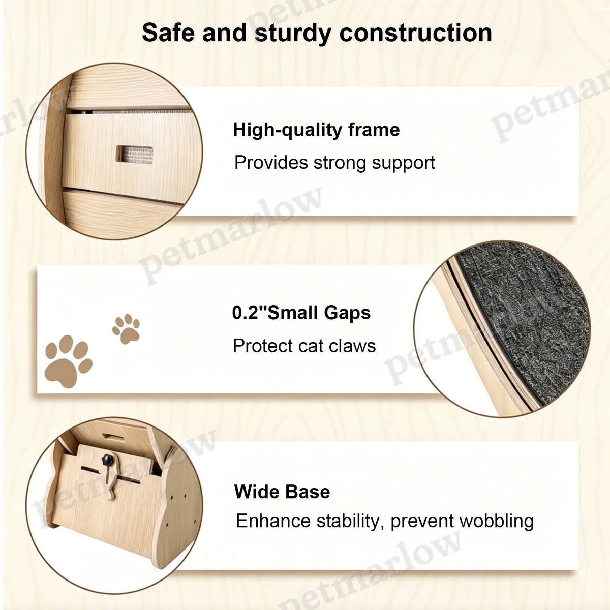 Large Cat Treadmill with Detachable Carpet – view 3