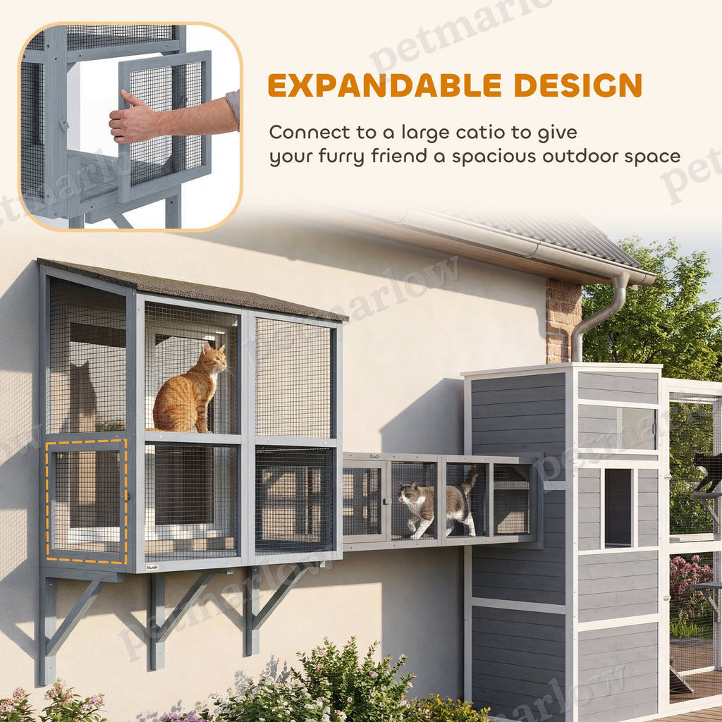 Catio Outdoor Cat Enclosure with Waterproof Roof – view 5