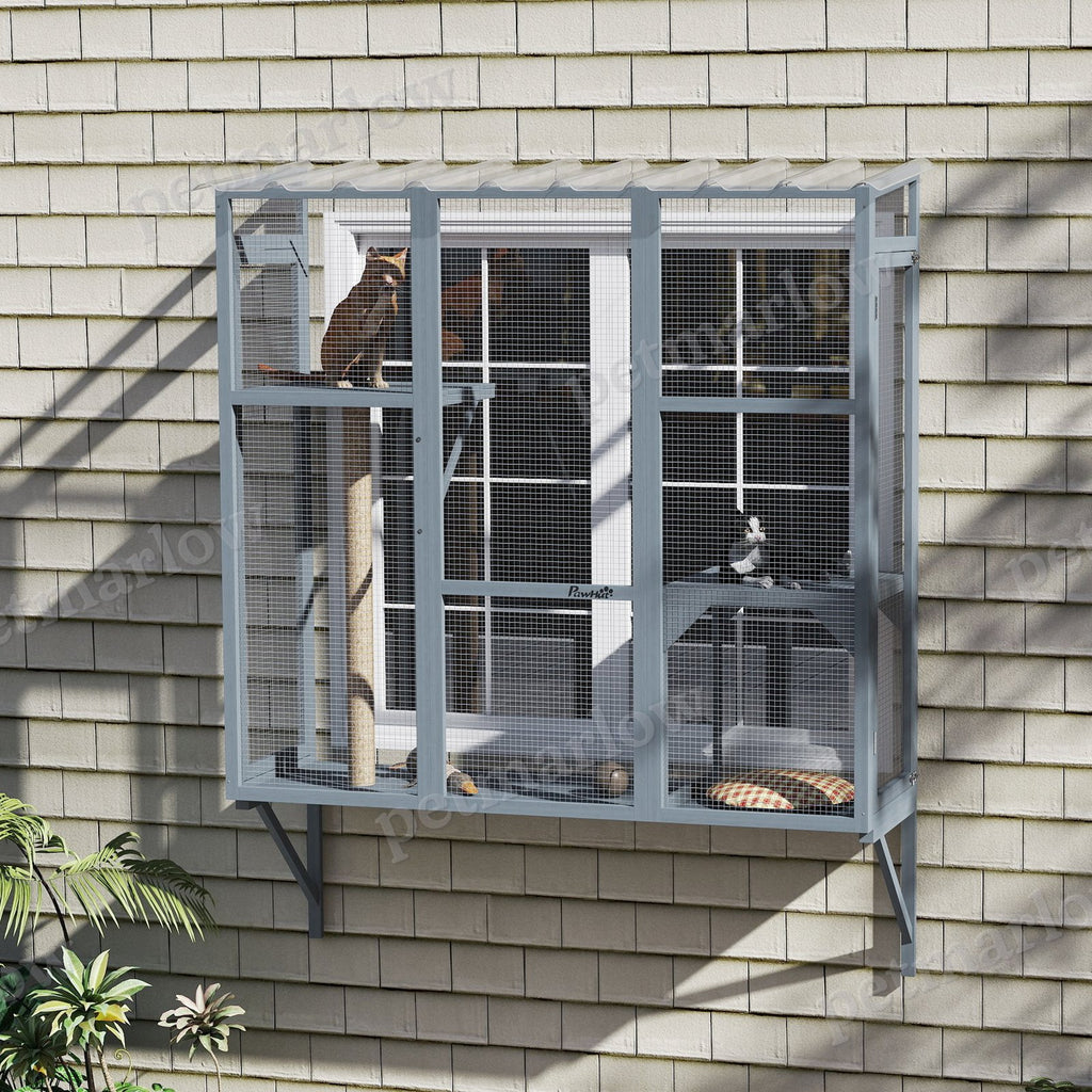 Outdoor Catio for 2-3 Large Indoor Cats – view 6