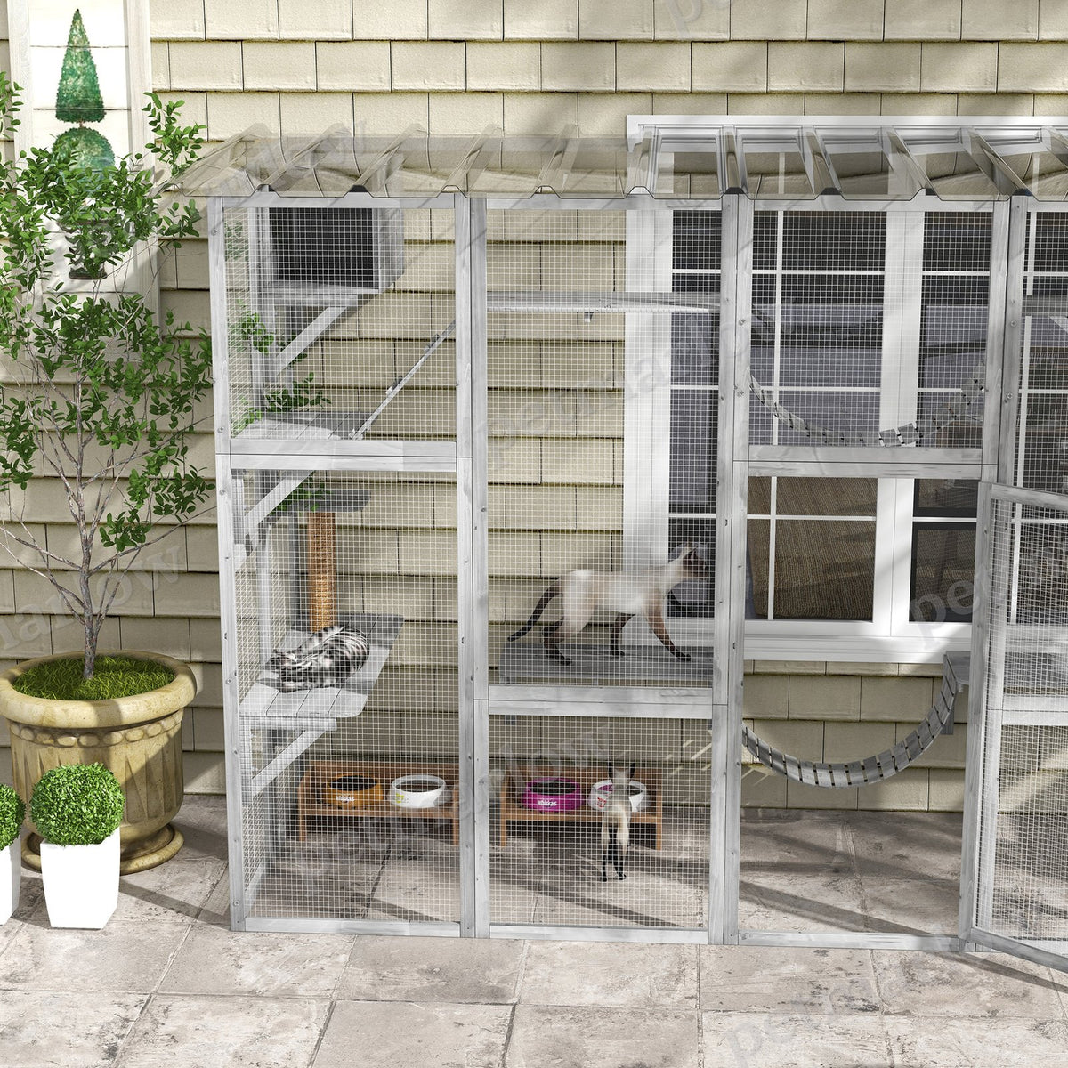 Catio Playground Cat Window Box Enclosure for Urban Cats – view 5