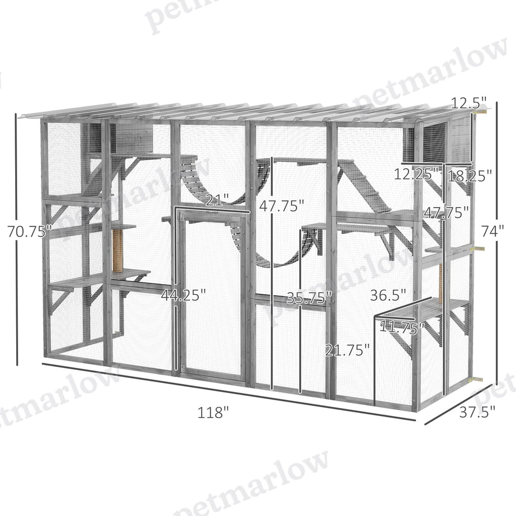Catio Playground Cat Window Box Enclosure for Urban Cats – view 6