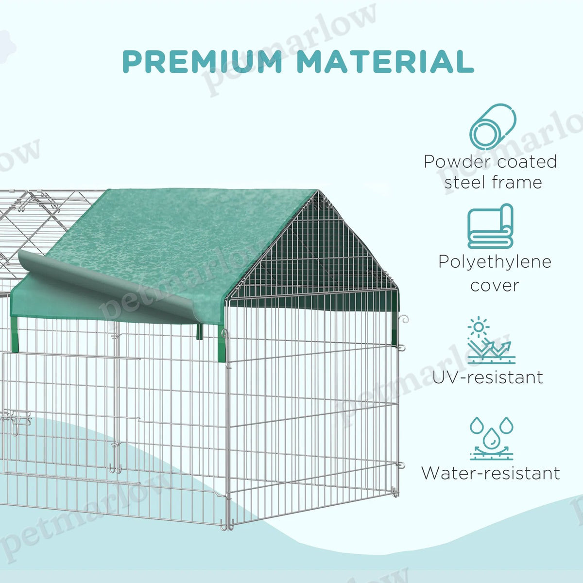 Catio Rabbit Guinea Pig Cage with Cover for Small Animals – view 3
