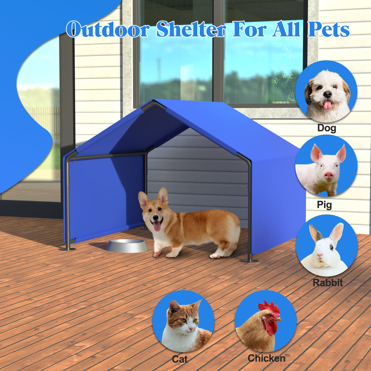 Dog Shade Shelter Tent for Outdoor Protection – view 11