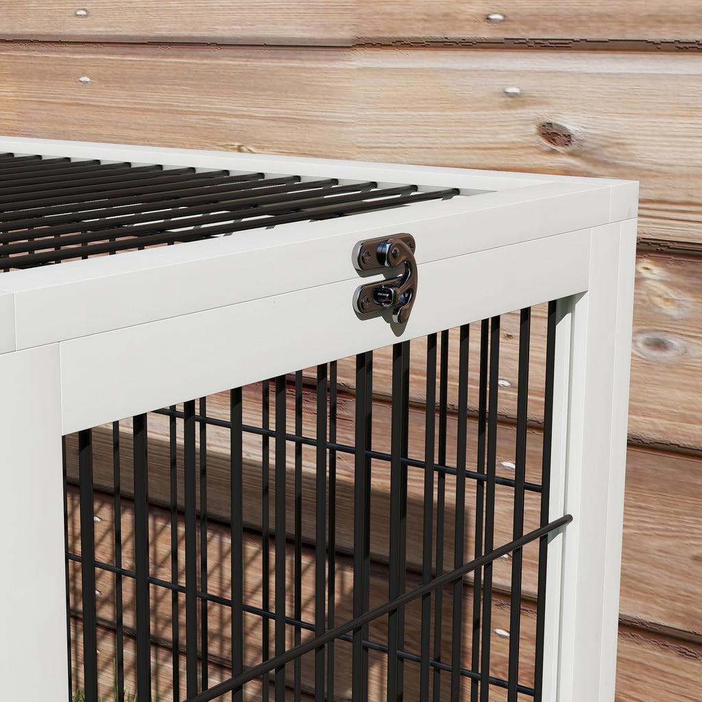 Outdoor Rabbit Hutch with Openable Top for Small Animals – view 9