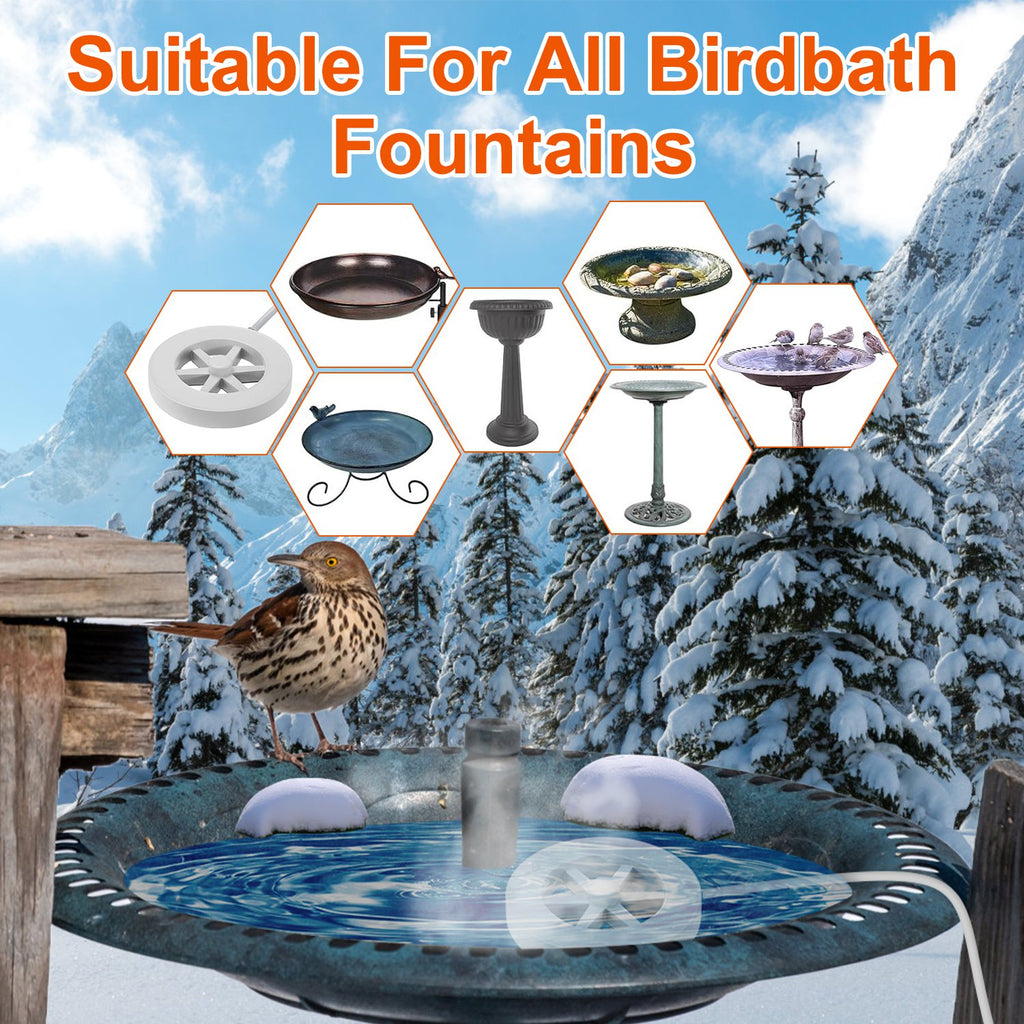 Bird Bath Heater Keeps Water Warm for Winter – view 9
