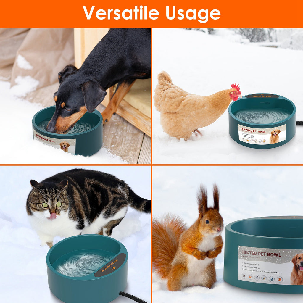 Heated Water Bowl for Dogs and Cats - 74.4oz Capacity – view 10