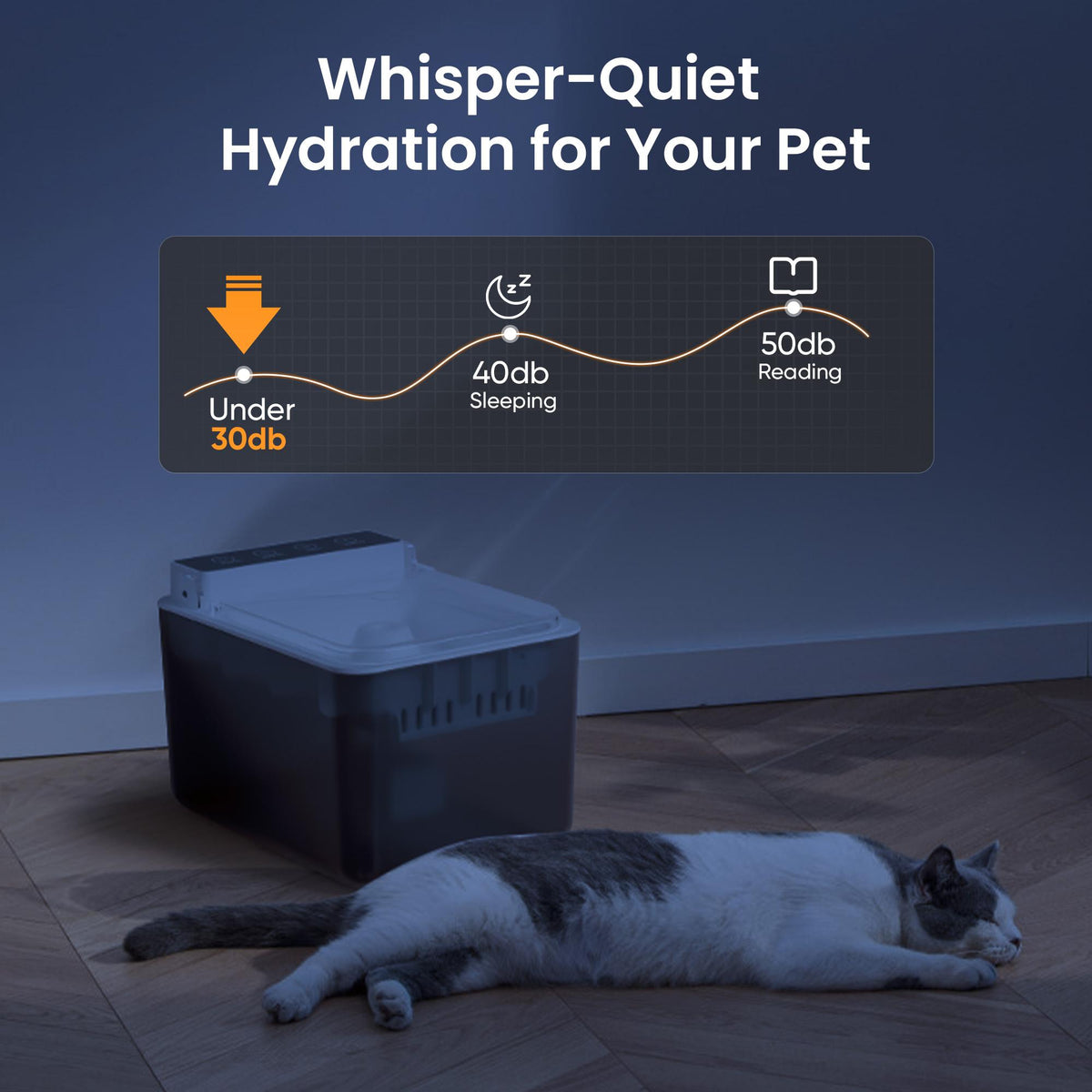 Automatic Pet Water Dispenser with Radar Sensing – view 10