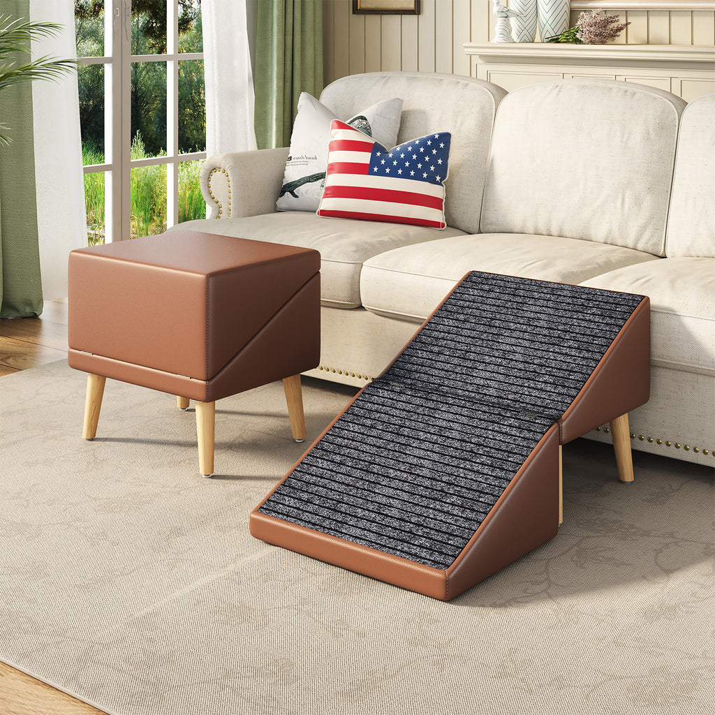 3-in-1 Dog Ramp with Hidden Storage for Senior Pets – view 9