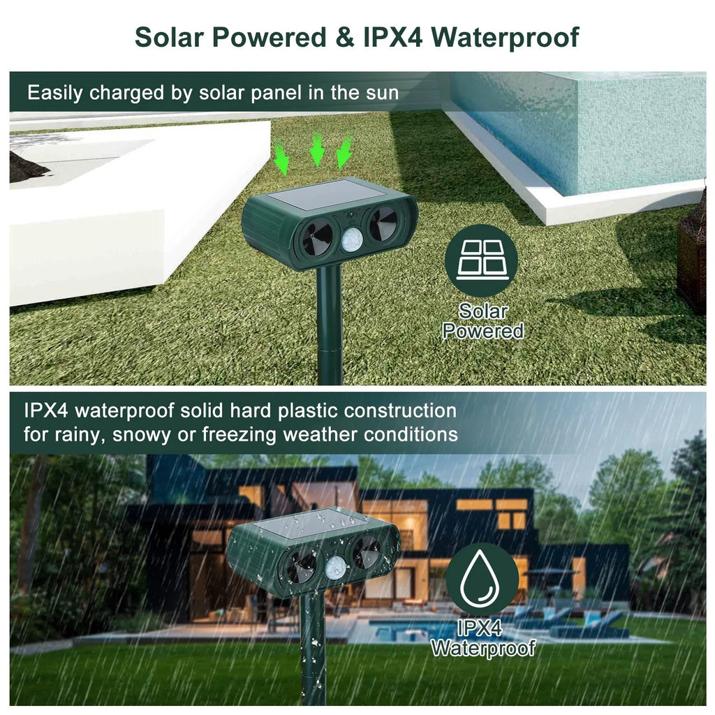 Ultrasonic Animal Repeller for Outdoor Pest Control – view 7