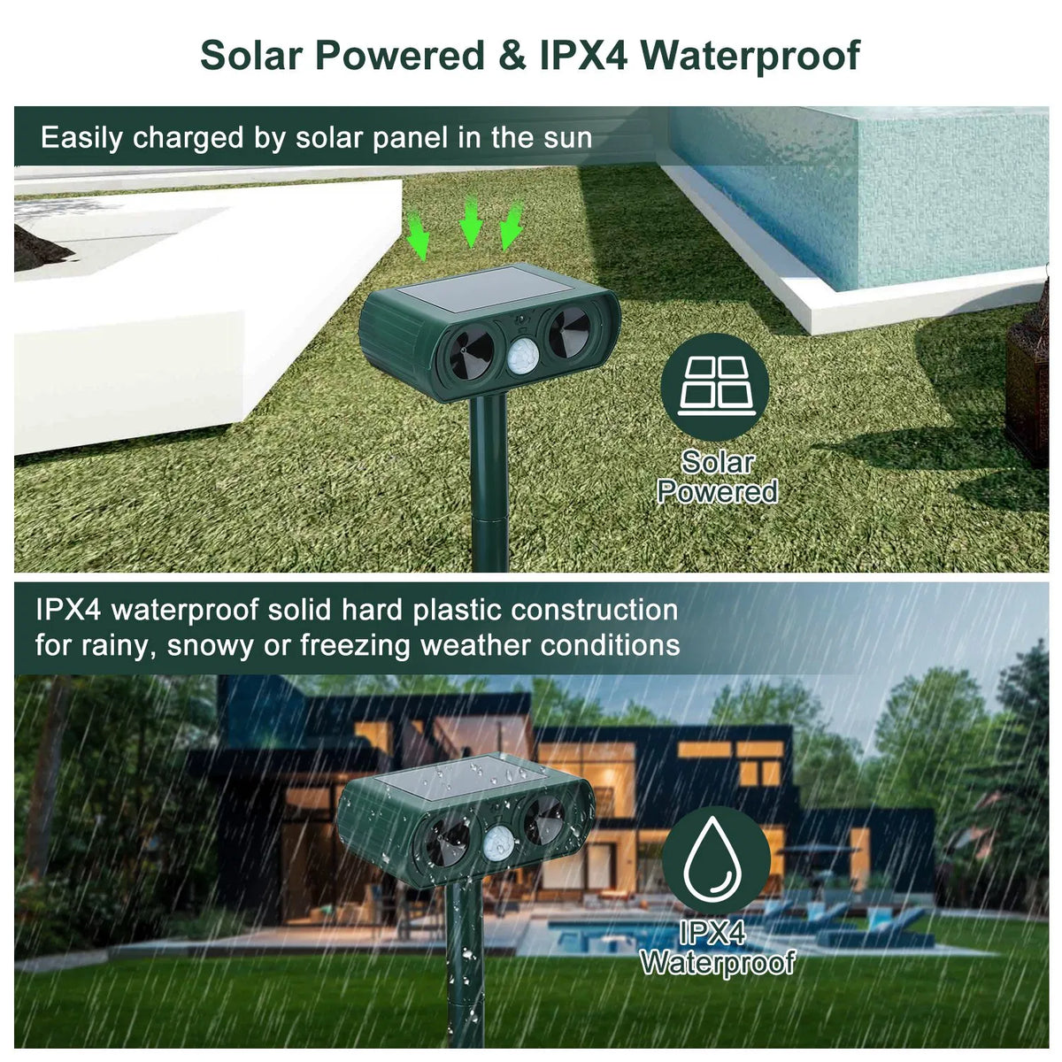 Ultrasonic Animal Repeller for Outdoor Pest Control – view 7
