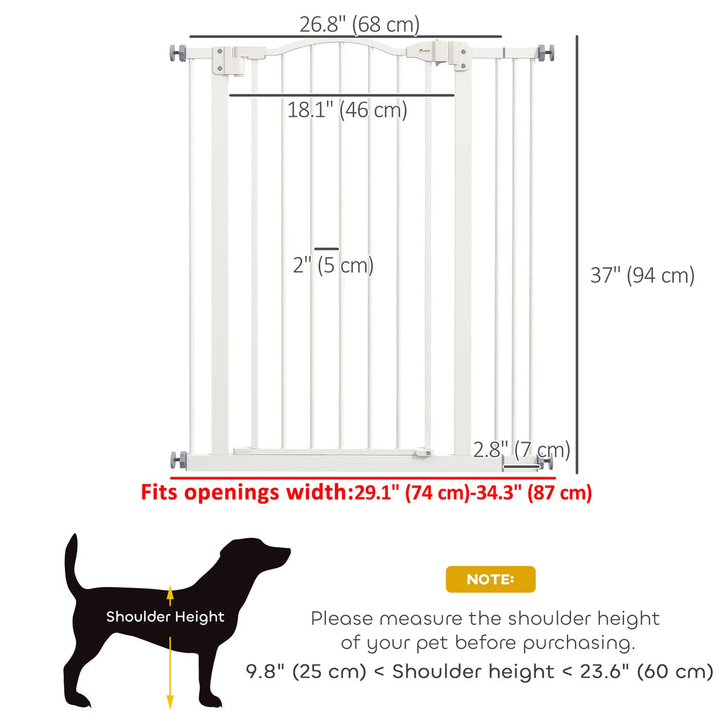 Extra Tall Dog Gate with Auto Close and Double Locking – view 7