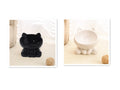Ceramic Cat & Dog Bowl – Black and White