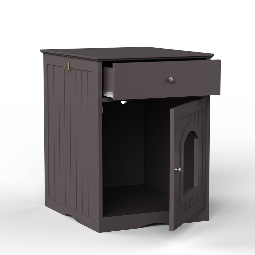 Wooden Pet House Cat Litter Box Enclosure – view 11