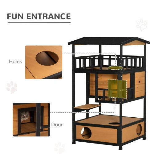 Wooden Outdoor Cat House – view 8