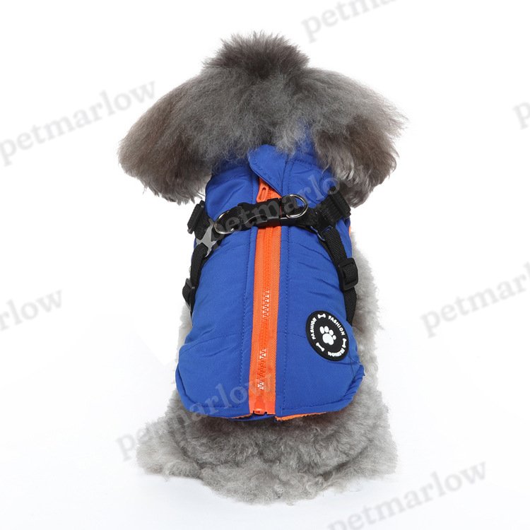 Chest Strap Jacket Cotton-Padded Coat for Pets – view 5