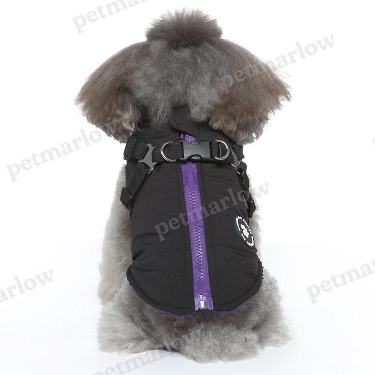 Chest Strap Jacket Cotton-Padded Coat for Pets – view 6