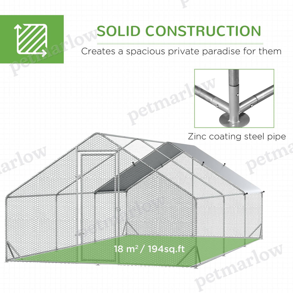 Chicken Coop Cage for Outdoor Poultry with Lockable Door – view 4