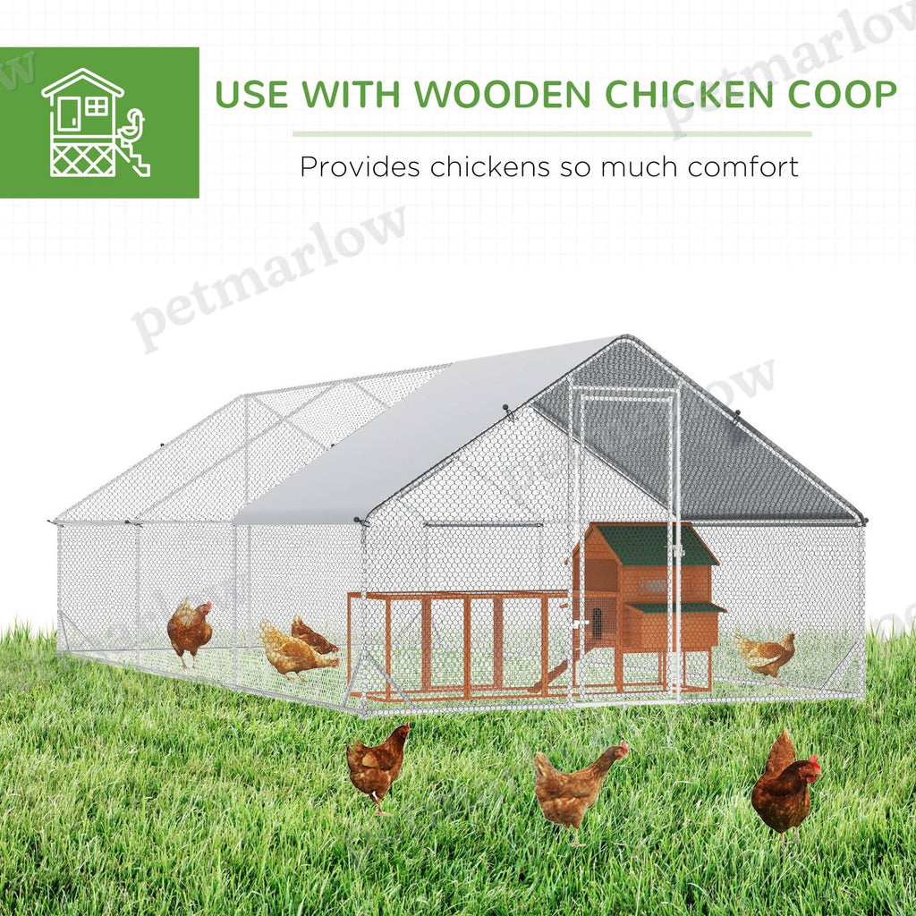 Chicken Coop Cage for Outdoor Poultry with Lockable Door – view 6