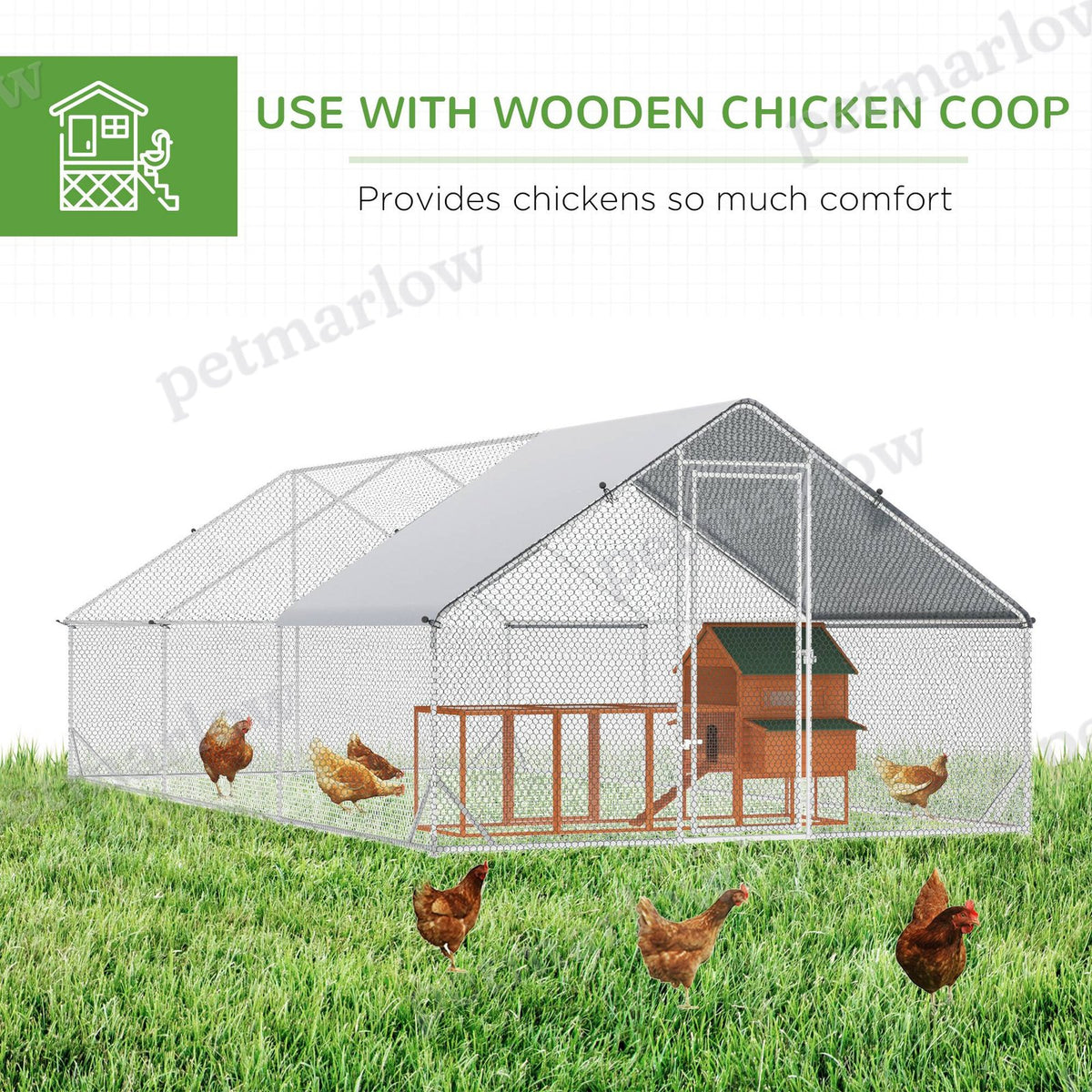 Chicken Coop Cage for Outdoor Poultry with Lockable Door – view 6