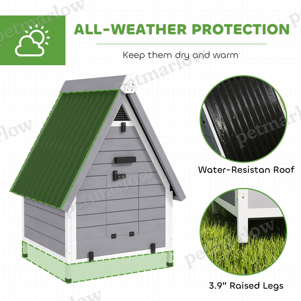Chicken Coop for 2 Chickens with Nesting Box – view 5