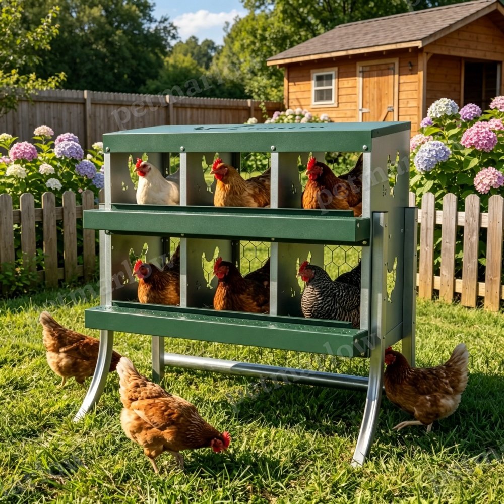 Chicken Nest Box for Poultry with Ventilated Design – view 3