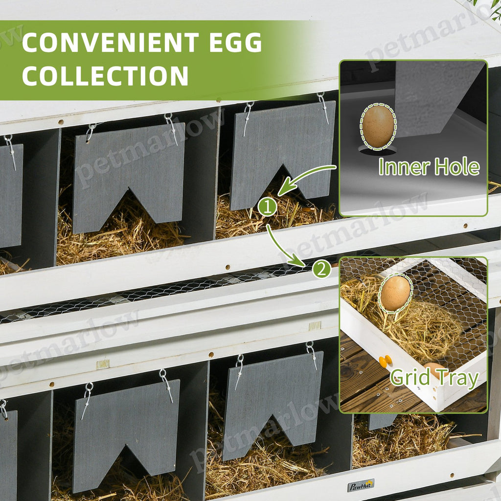 Chicken Nesting Box with Egg Collection Trays for Poultry – view 4
